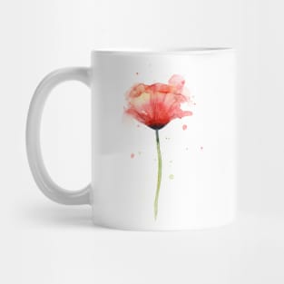 Poppy Watercolor Mug